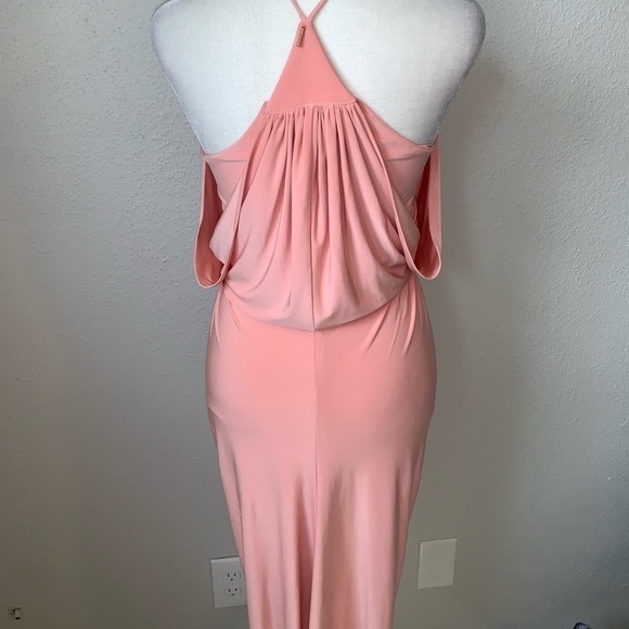 Misa Domino Front Tie Peach Pink Size XS - Picture 3 of 7